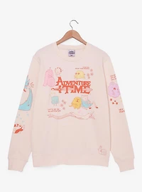 Adventure Time Multi-Character Doodle Crewneck — BoxLunch Exclusive