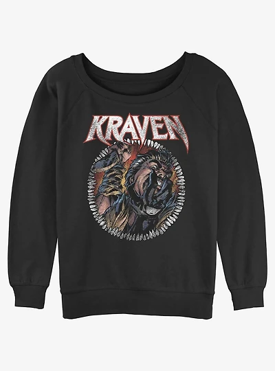 Marvel Kraven the Hunter Captured Prey Womens Slouchy Sweatshirt