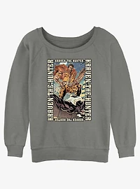 Marvel Kraven the Hunter Demolish Venom Poster Womens Slouchy Sweatshirt