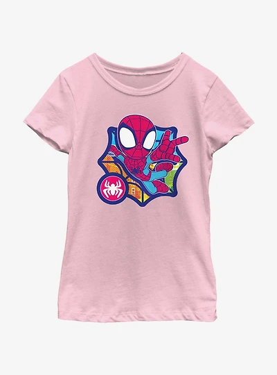 Marvel Spidey and His Amazing Friends Comic Swings Girls Youth T-Shirt