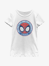 Marvel Spidey and His Amazing Friends Great Power Team Patch Girls Youth T-Shirt