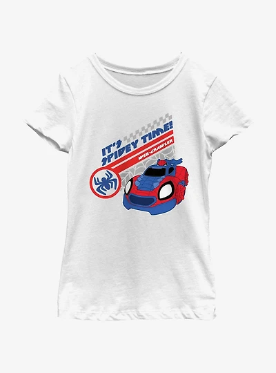 Marvel Spidey and His Amazing Friends Racing Team Girls Youth T-Shirt