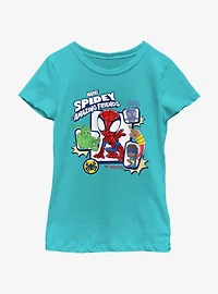 Marvel Spidey and His Amazing Friends Panel Girls Youth T-Shirt