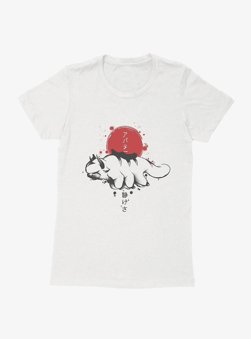 Avatar: The Last Airbender Appa Sumi-E Womens T-Shirt