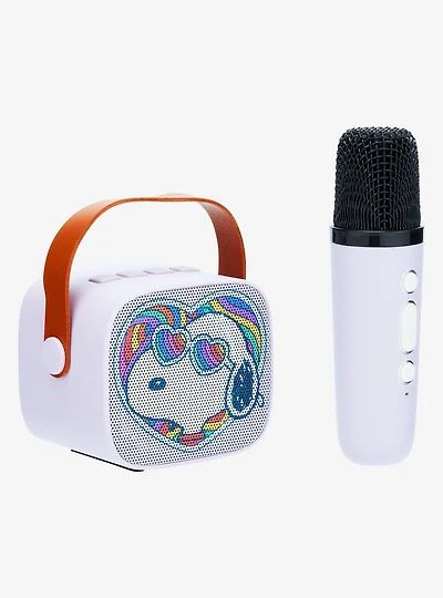 Peanuts Snoopy Groovy Wireless Speaker and Karaoke Microphone Set