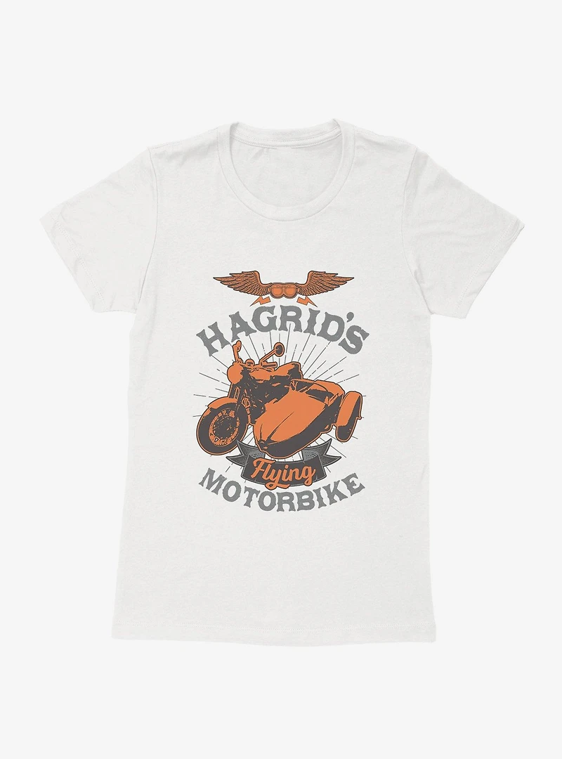 Harry Potter Hagrid's Flying Motorbike Bronze Icon Womens T-Shirt