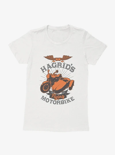 Harry Potter Hagrid's Flying Motorbike Bronze Icon Womens T-Shirt