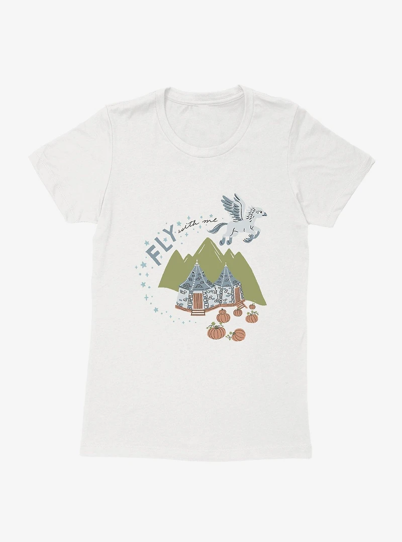 Harry Potter Buckbeak Fly With Me Womens T-Shirt
