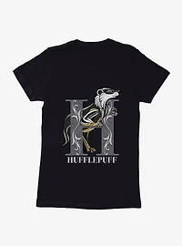 Harry Potter Hufflepuff Classic Geometric Letter Womens T-Shirt