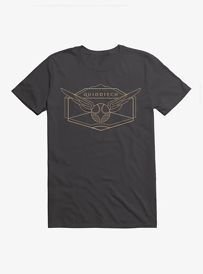 Harry Potter Golden Magic Quidditch Emblem T-Shirt