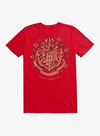 Harry Potter Hogwarts Christmas Crest T-Shirt