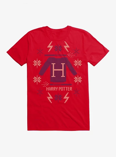Harry Potter Christmas Sweater Design T-Shirt