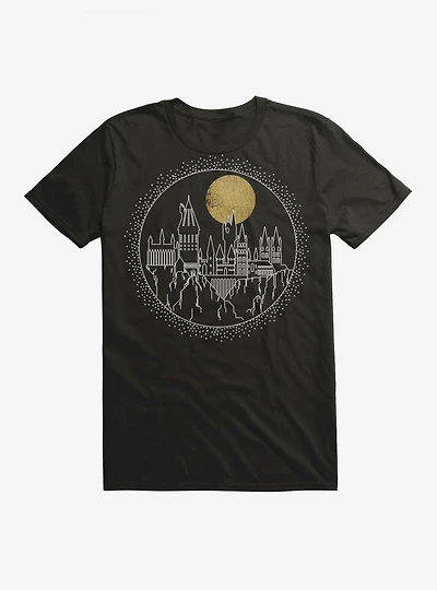 Harry Potter Hogwarts Full Moon T-Shirt