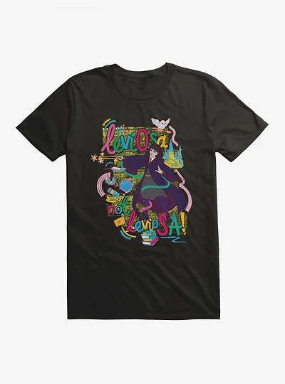 Harry Potter Hermione Granger Leviosa Doodle Art T-Shirt