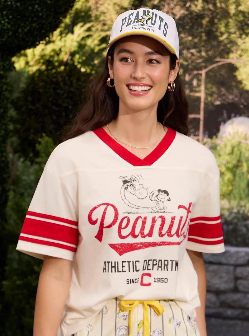 Peanuts Athletic Department Women's Football T-Shirt - BoxLunch Exclusive