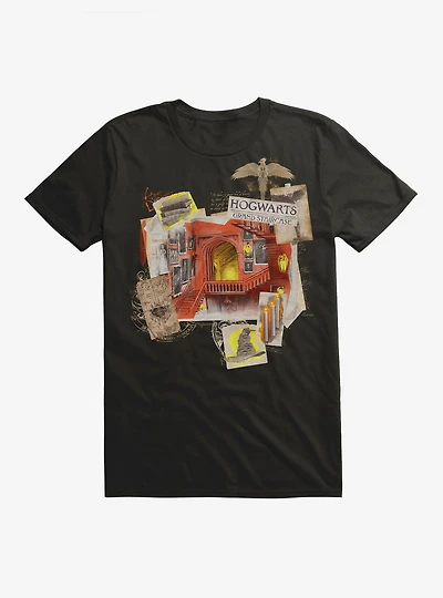 Harry Potter Hogwarts Staircase Collage T-Shirt
