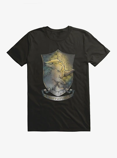 Harry Potter Hufflepuff Crest Illustrated T-Shirt