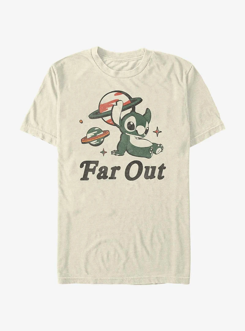 Disney Lilo & Stitch Far Out Planets Garment Dye T-Shirt