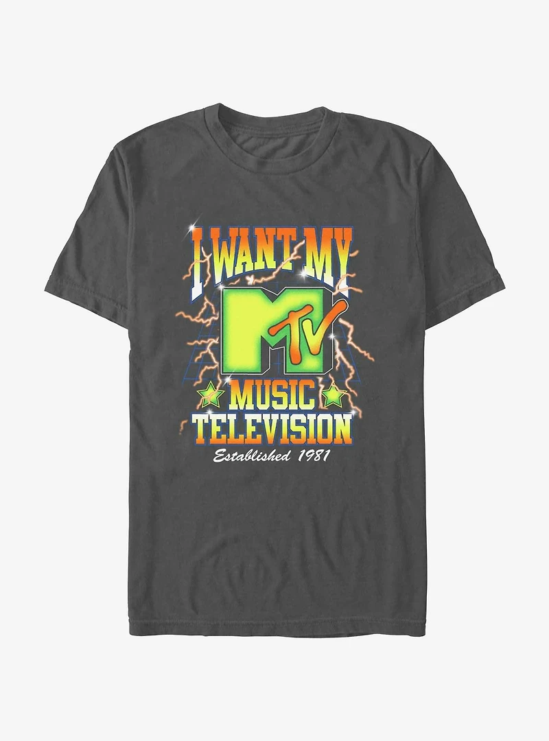 Mtv I Want My Music Garment Dye T-Shirt