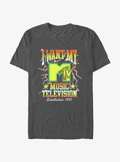 Mtv I Want My Music Garment Dye T-Shirt