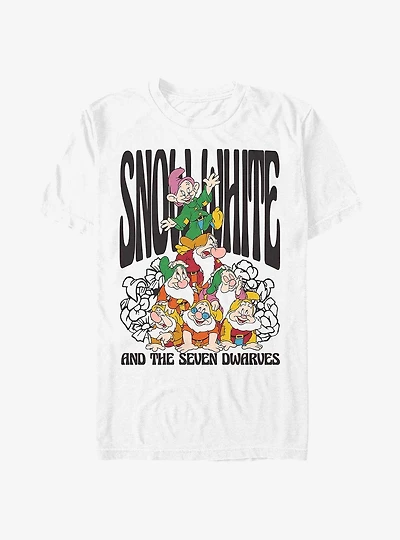 Disney Snow White And The Seven Dwarfs Stacked Garment Dye T-Shirt