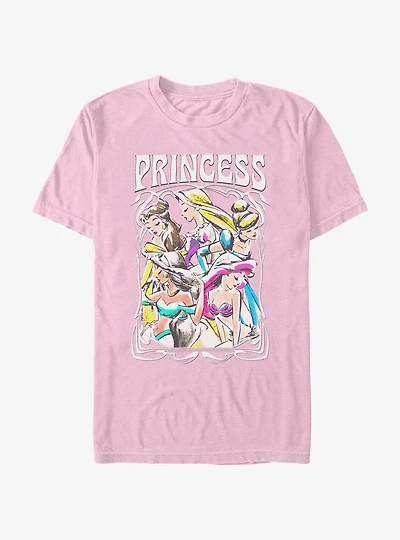 Disney Princesses Retro Princess Garment Dye T-Shirt