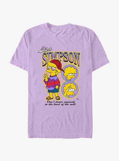 The Simpsons Lisa Peace Sign Garment Dye T-Shirt
