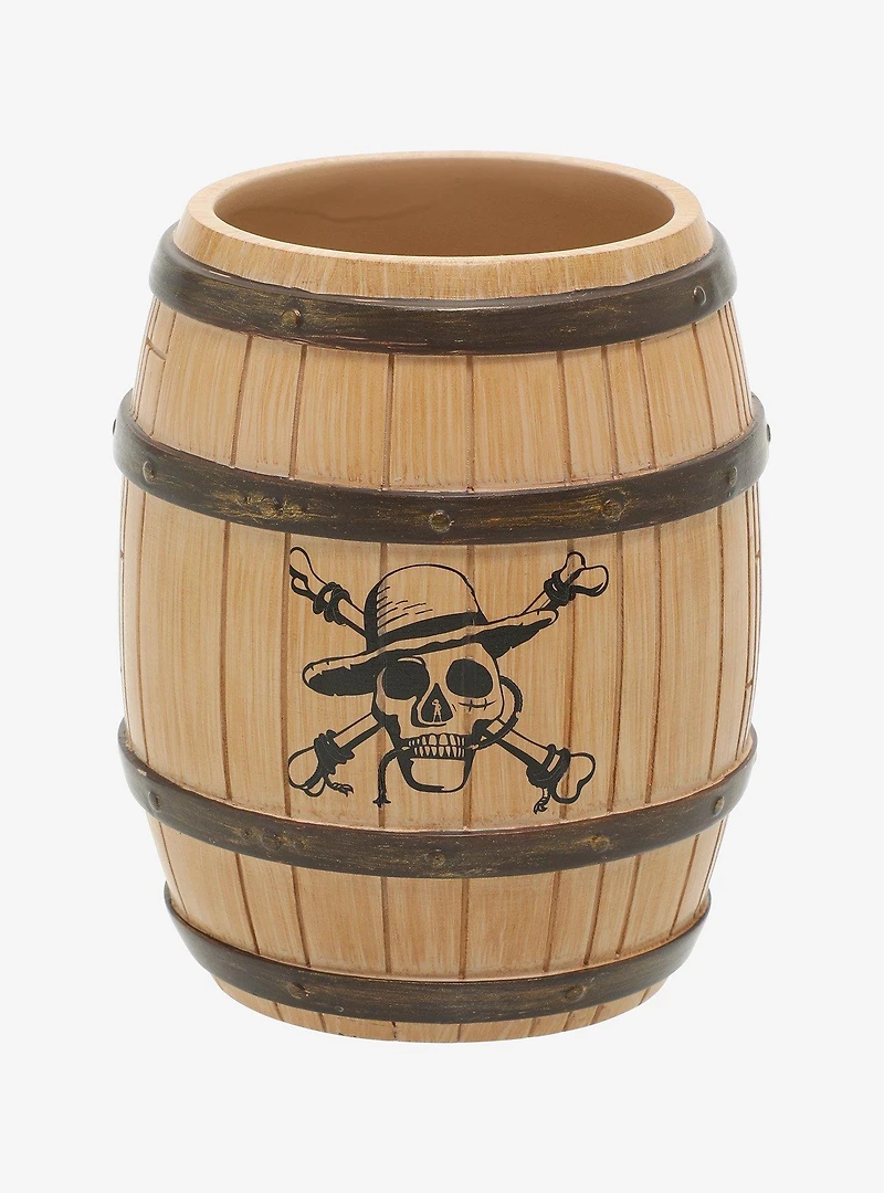 One Piece Straw Hat Crew Jolly Roger Barrel Bath Tumbler