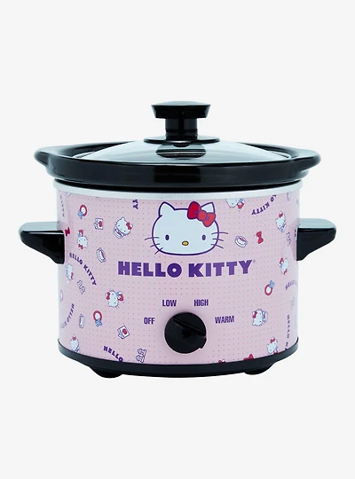 Sanrio Hello Kitty Allover Print 2-Quart Slow Cooker