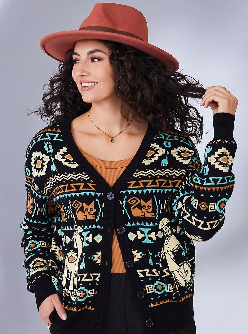 Disney The Emperor's New Groove Kuzco Llama Pattern Women's Cardigan — BoxLunch Exclusive