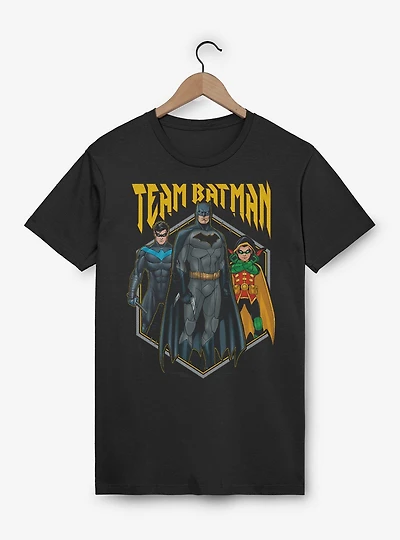 DC Comics Batman Team Nightwing Robin Dark Grey T-Shirt