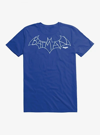 DC Comics Batman Outline Logo Black T-Shirt