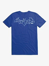 DC Comics Batman Outline Logo Black T-Shirt