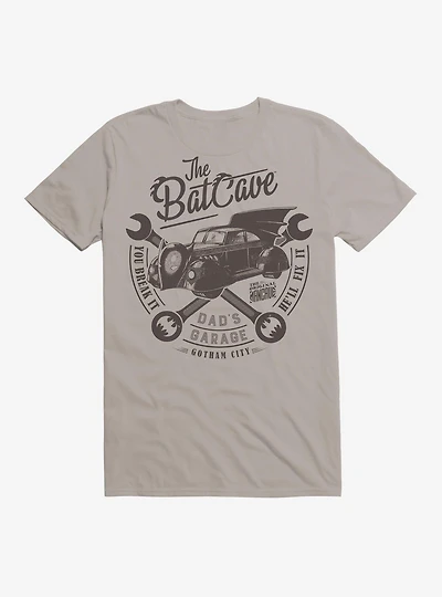 DC Comics Batman The Batcave Garage Black T-Shirt