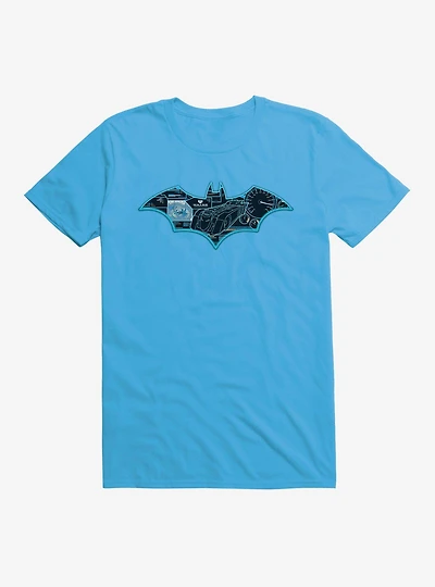 DC Comics Batman Batmobile Controls Midnight Navy T-Shirt