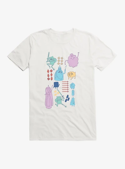 Adventure Time Characters Action T-Shirt