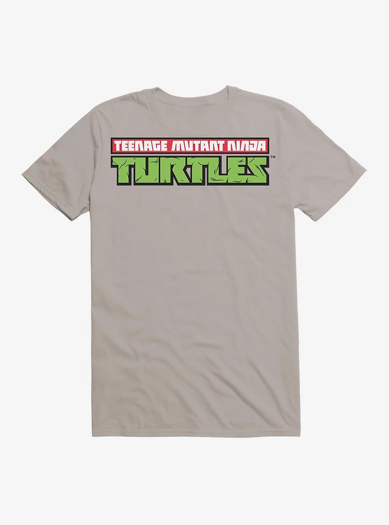 Teenage Mutant Ninja Turtles Original Title Font Grey T-Shirt