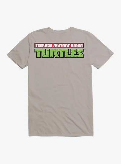 Teenage Mutant Ninja Turtles Original Title Font Grey T-Shirt
