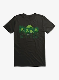 Teenage Mutant Ninja Turtles Group Battle Pose Outlines T-Shirt