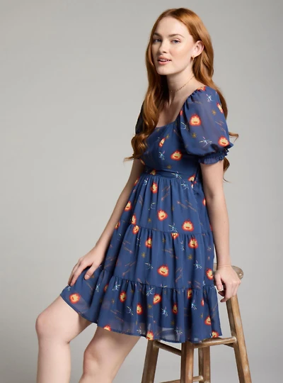 Her Universe Studio Ghibli® Howl's Moving Castle Calcifer Starry Dress — BoxLunch Exclusive