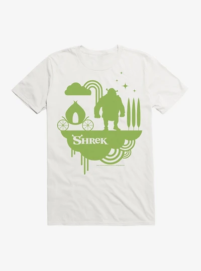 Shrek Onion Carriage Outline T-Shirt