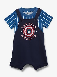 Marvel Captain America Infant T-Shirt & Overall Set