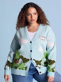 Disney Pixar Up Adventure Is Out There Scenic Women's Plus Knit Cardigan — BoxLunch Exclusive