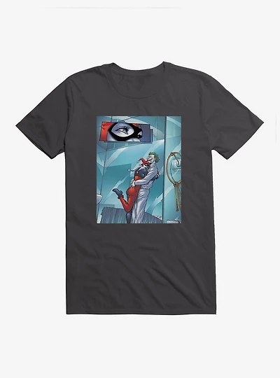 DC Comics Batman The Joker Harley Quinn Hug Black T-Shirt