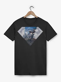 DC Comics Superman Hero Logo Silhouette T-Shirt
