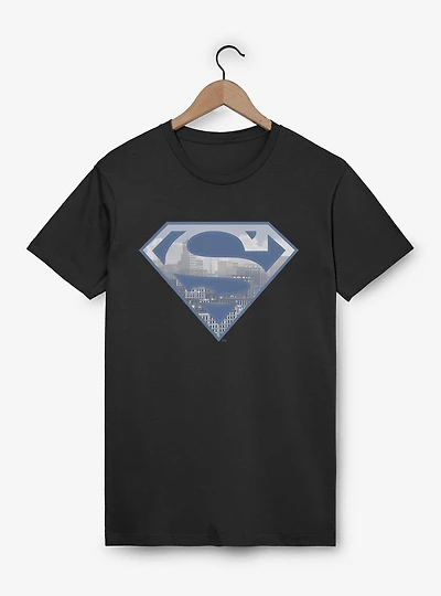 DC Comics Superman Metropolis Logo Silhouette T-Shirt