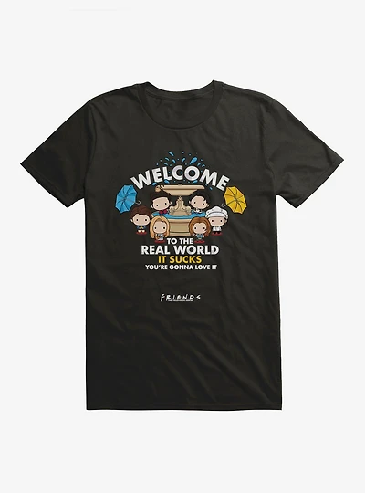 Friends Chibi Fountain Welcome T-Shirt