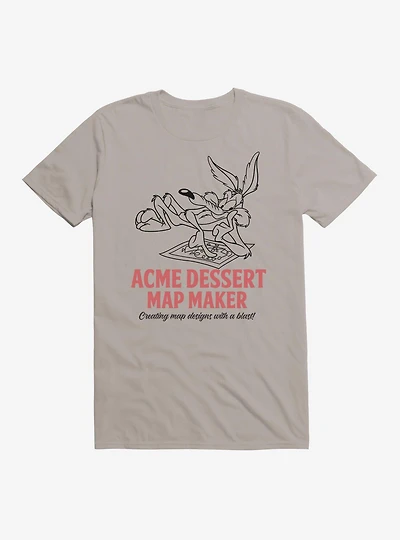 Looney Tunes Wile E. Coyote Acme Dessert Map Maker T-Shirt