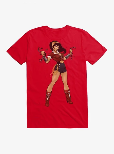 DC Comics Bombshells Wonder Woman Black T-Shirt