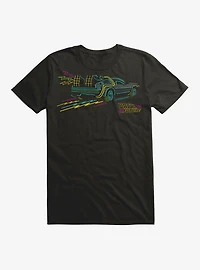 Back To The Future Neon DeLorean Go T-Shirt